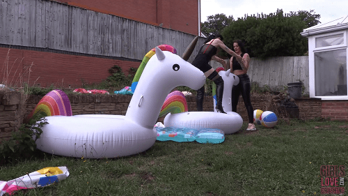 Tiana & Char - Inflatables are made for Popping (Wide Angle)